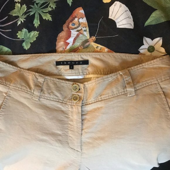 Theory Linen Blend Pants - Picture 7 of 8